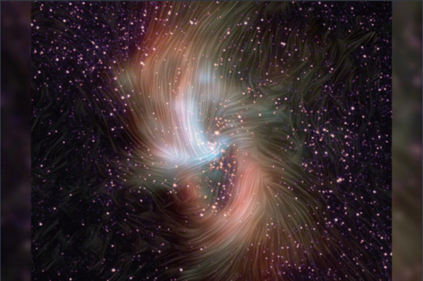 Невидимое магнитное поле «душит» сверхмассивную черную дыру в центре Млечного Пути